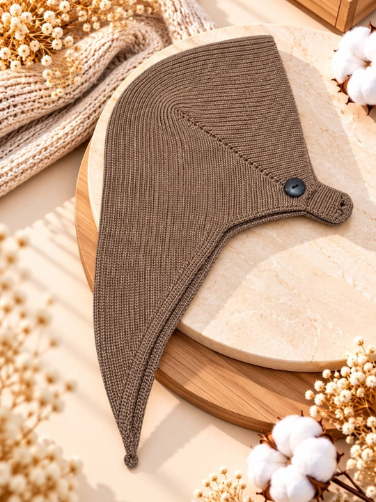 Ayollar va qizlar uchun qishki kosinka bandana, issiq to‘qilgan shapka