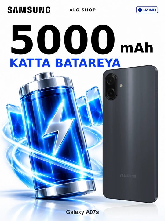 Smartfon Samsung Galaxy A07s, 4/128 GB, 6,7" 90 Hz, 50 MP, 5000 mAh