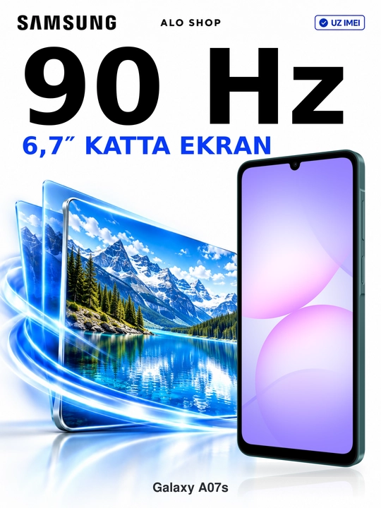 Smartfon Samsung Galaxy A07s, 4/128 GB, 6,7" 90 Hz, 50 MP, 5000 mAh