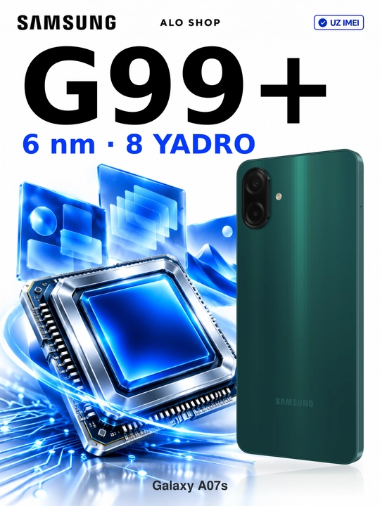 Smartfon Samsung Galaxy A07s, 4/128 GB, 6,7" 90 Hz, 50 MP, 5000 mAh