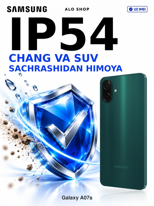 Smartfon Samsung Galaxy A07s, 4/128 GB, 6,7" 90 Hz, 50 MP, 5000 mAh