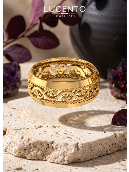 Золотое кольцо LUCENTO JEWELLERY 585 пробы - 