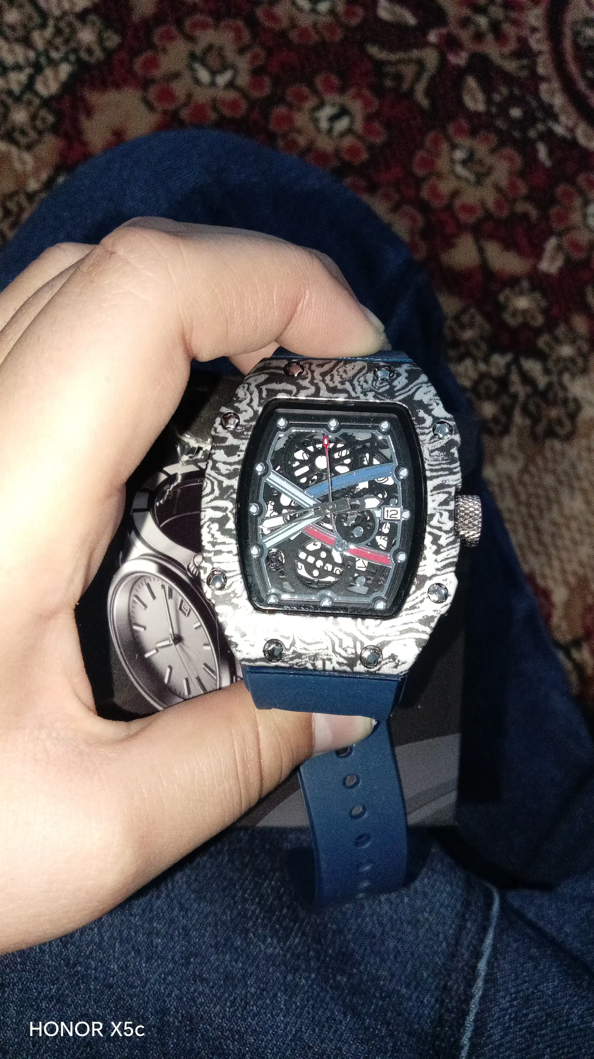 Мужские часы в стиле AULITER - Richard Mille, кварцевый механизм, в подарочной коробке