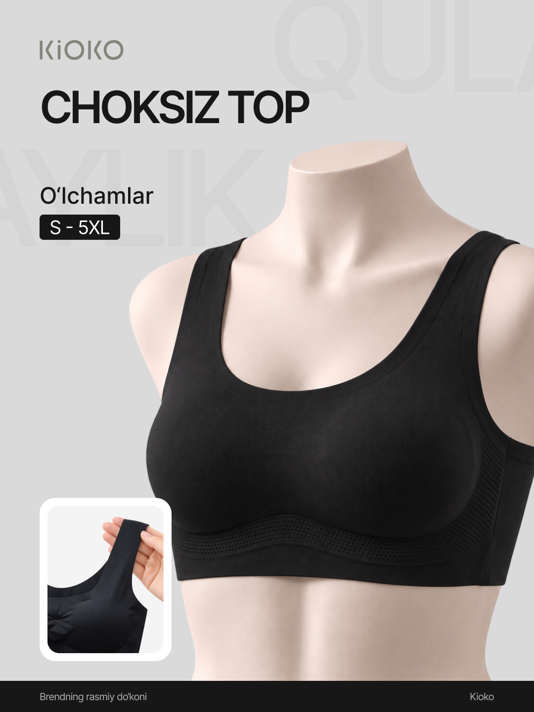 Ayollar uchun byustgalter chashka, choksiz va simsiz bezgaltir, lifchik ayollar uchun - 