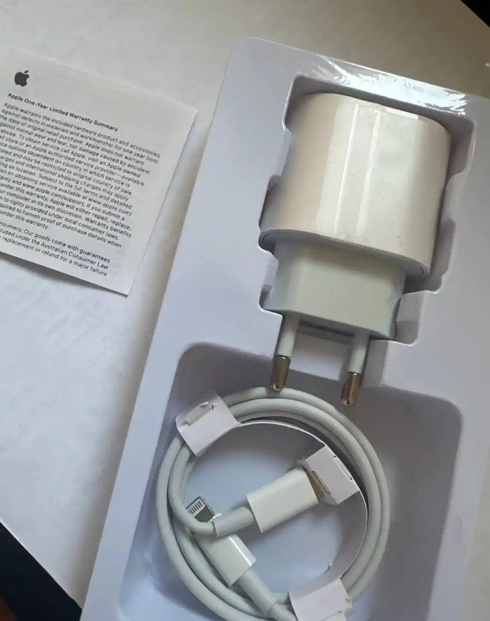 Зарядное устройство для iPhone, быстрая зарядка 25 Вт, с кабелем Type-C — Lightning