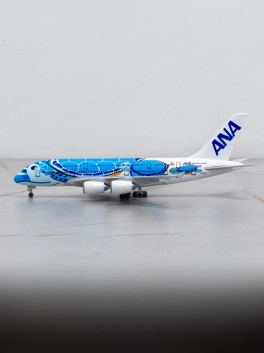 Модель самолёта Airbus A380, ANA All Nippon Airways, 20 см, Шасси, Металл+пластик