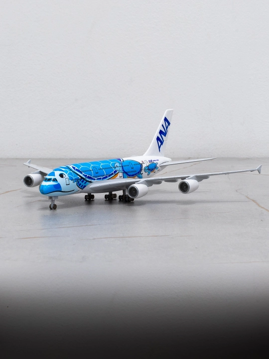 Модель самолёта Airbus A380, ANA All Nippon Airways, 20 см, Шасси, Металл+пластик
