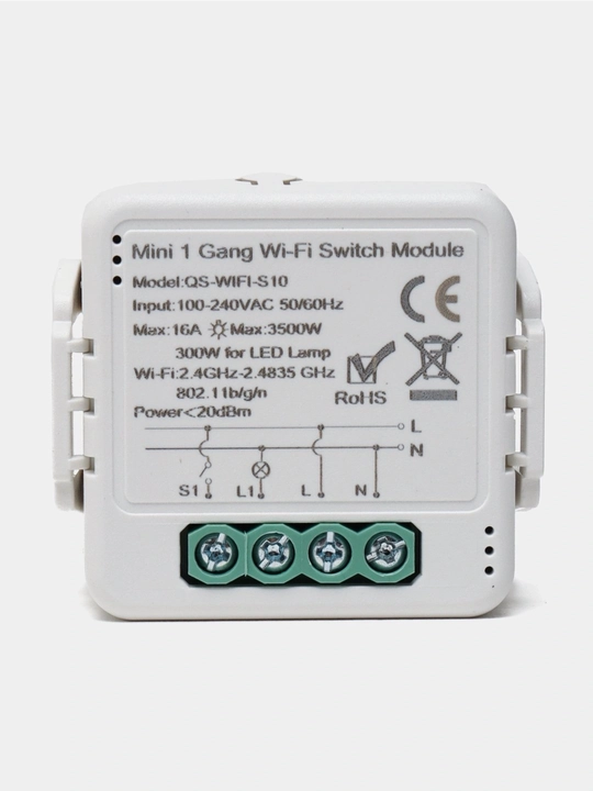 Умное мини Wi-Fi реле ESS с голосовым управлением, 1 C - 