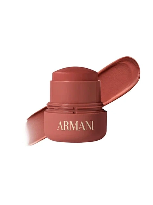 Armani Beauty  yuz uchun uzoq kremsimon rumyana-balzam mat finish bilan - 4 Cinnamon Blush - 