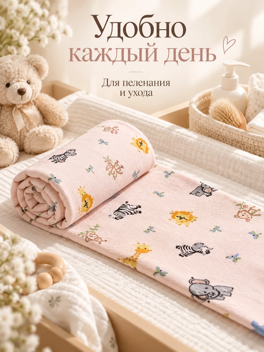 Пелёнка для новорождённых, пеленки для детей, детский плед, фланель, хлопок, 120×110 см