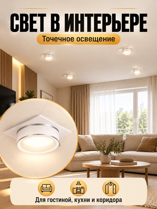 Galogen chiroq  shift yoritgichi 20w, oshxona, yotoqxona, mehmonxona va yo‘lak uchun