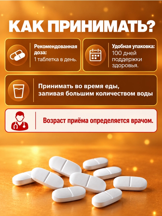Solyvia, витамин C 500 мг/1000 мг, 100 таблеток, пищевая добавка