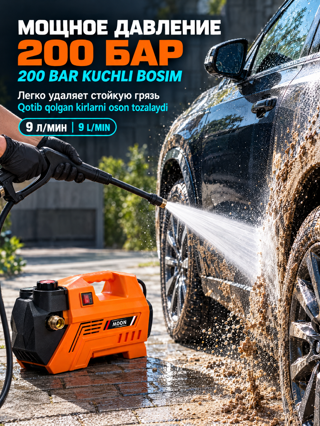 Мойка высокого давления M6-1800W M7-2200W мойка авто