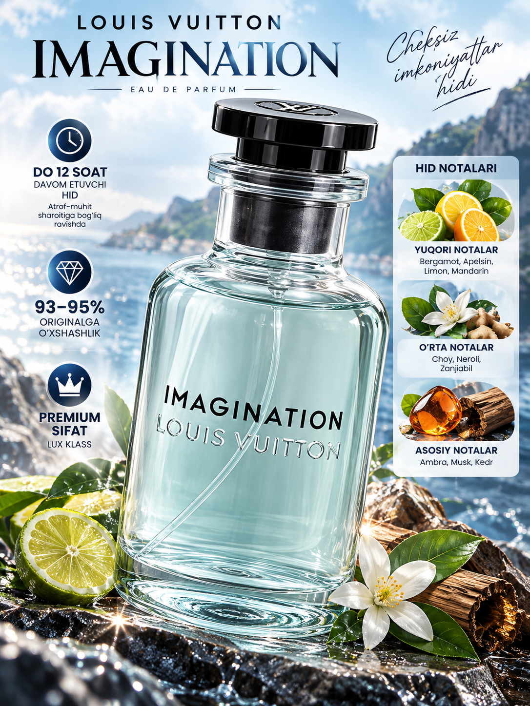 Мужские духи Louis Vuitton Imagination 100мл духи для мужчин мужская парфюмерная вода - 