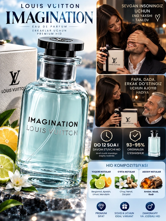Мужские духи Louis Vuitton Imagination 100мл духи для мужчин мужская парфюмерная вода