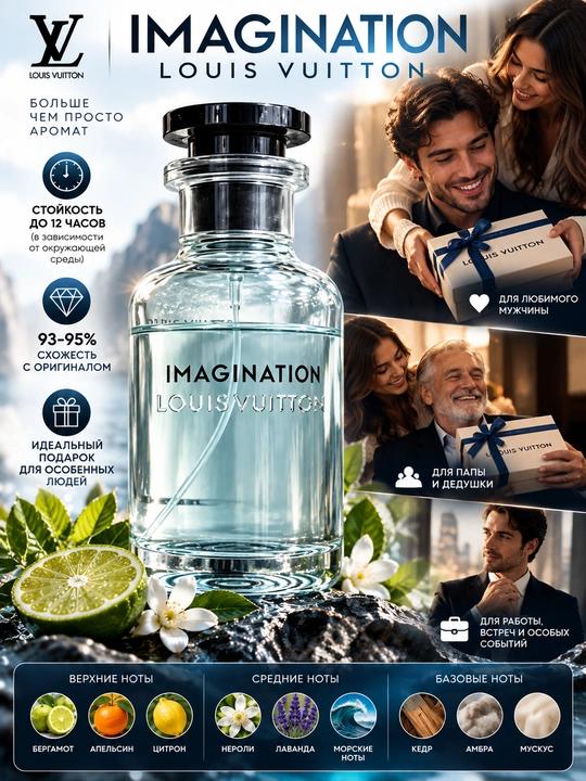 Мужские духи Louis Vuitton Imagination 100мл духи для мужчин мужская парфюмерная вода