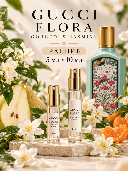 Gucci Flora Gorgeous Jasmine — женский парфюм, распив 5 мл и 10 мл