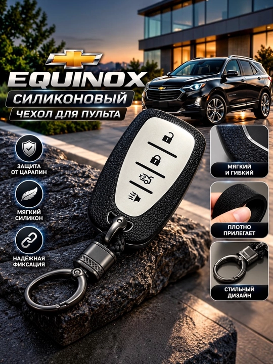 Универсальный чехол для автомобильного ключа Chevrolet Equinox и Tracker 1 — защитный чехол для пульта