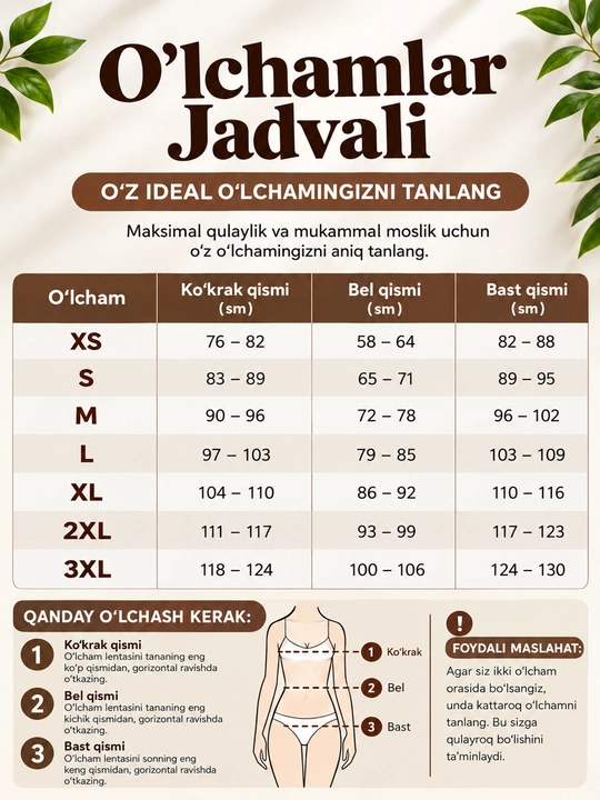 Ayollar uchun qomatni ixchamlashtiruvchi bodi-korset