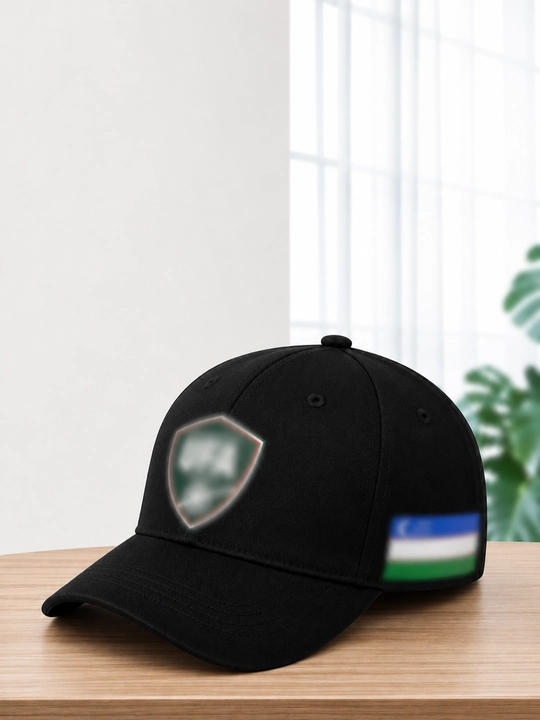 O‘zbekiston gerbli baseball kepka UFA logotipli qora Kundalik va sport uchun - 