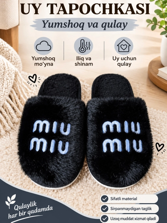 Ayollar va qizlar uchun shippaklar - 