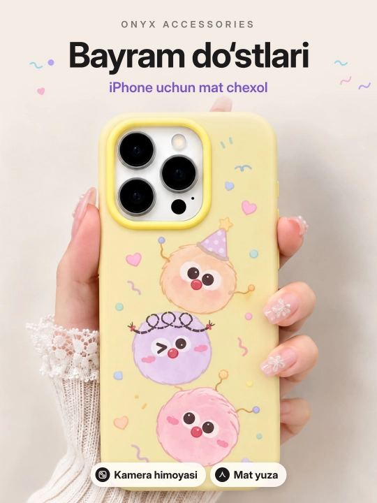 Чехол для iPhone – в стиле забавных шариков, для 11/12/13/14/15/16/17 Pro, Pro Max - 