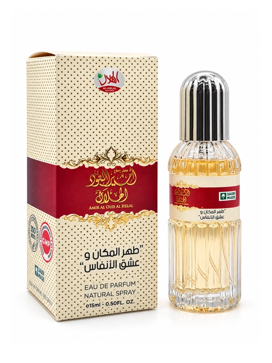 Al-Helal Amir Al Oud — uniseks arab atiri, parfyumlangan suv, 15 ml