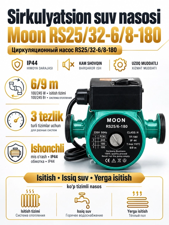 MOON Sirkulyatsiya nasosi, Oasis Aylanma nasos - 