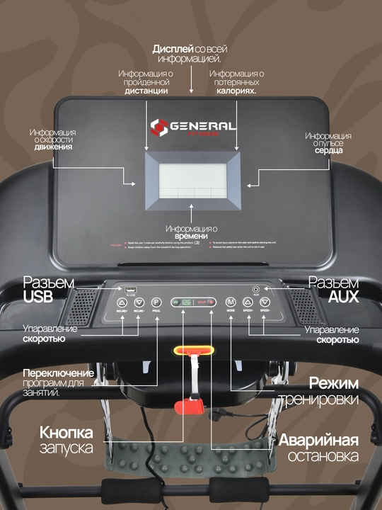 Беговая дорожка GF-4040M, 130 кг