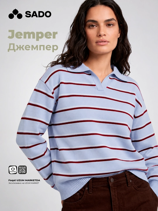 Ayollar polo jemper SADO - 