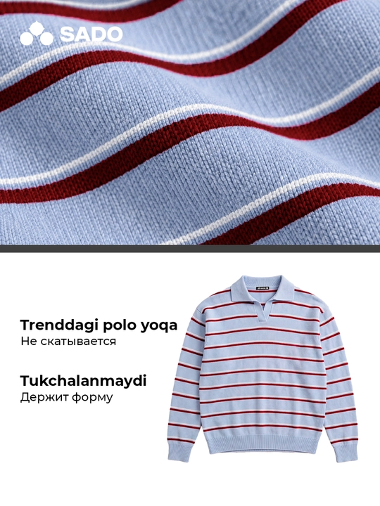 Ayollar polo jemper SADO