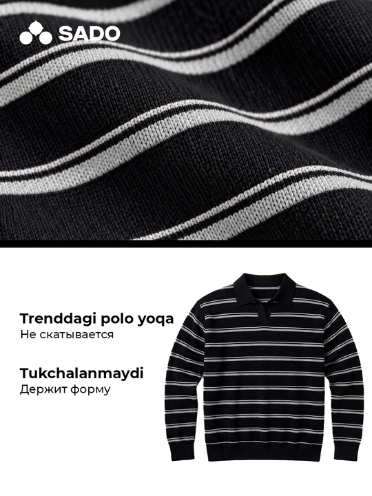 Ayollar polo jemper SADO