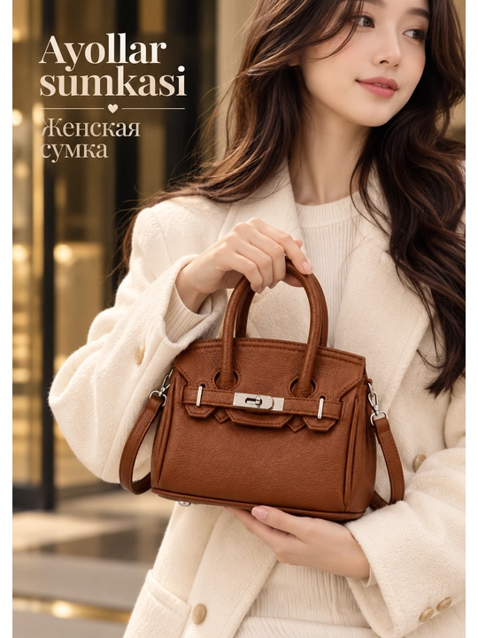 Premium ayollar sumkasi, qo'l va yelkaga taqiladigan sumka, klassik elegant handbag