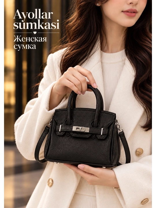 Premium ayollar sumkasi, qo'l va yelkaga taqiladigan sumka, klassik elegant handbag