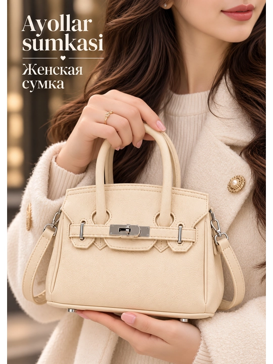 Premium ayollar sumkasi, qo'l va yelkaga taqiladigan sumka, klassik elegant handbag