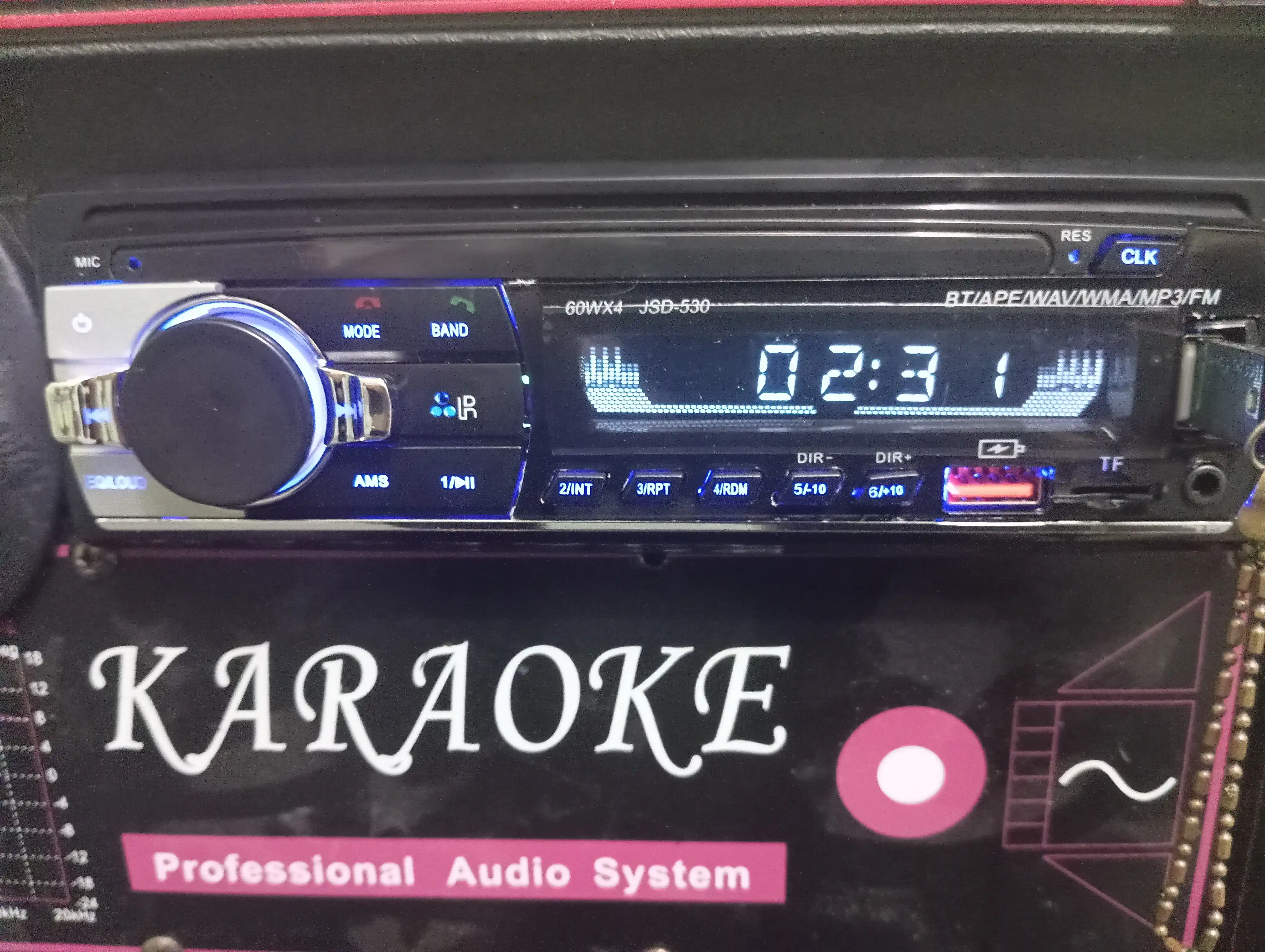 Avtomobil uchun joystikli magnitafon, Bluetooth, AUX, 2USB, FM-radio