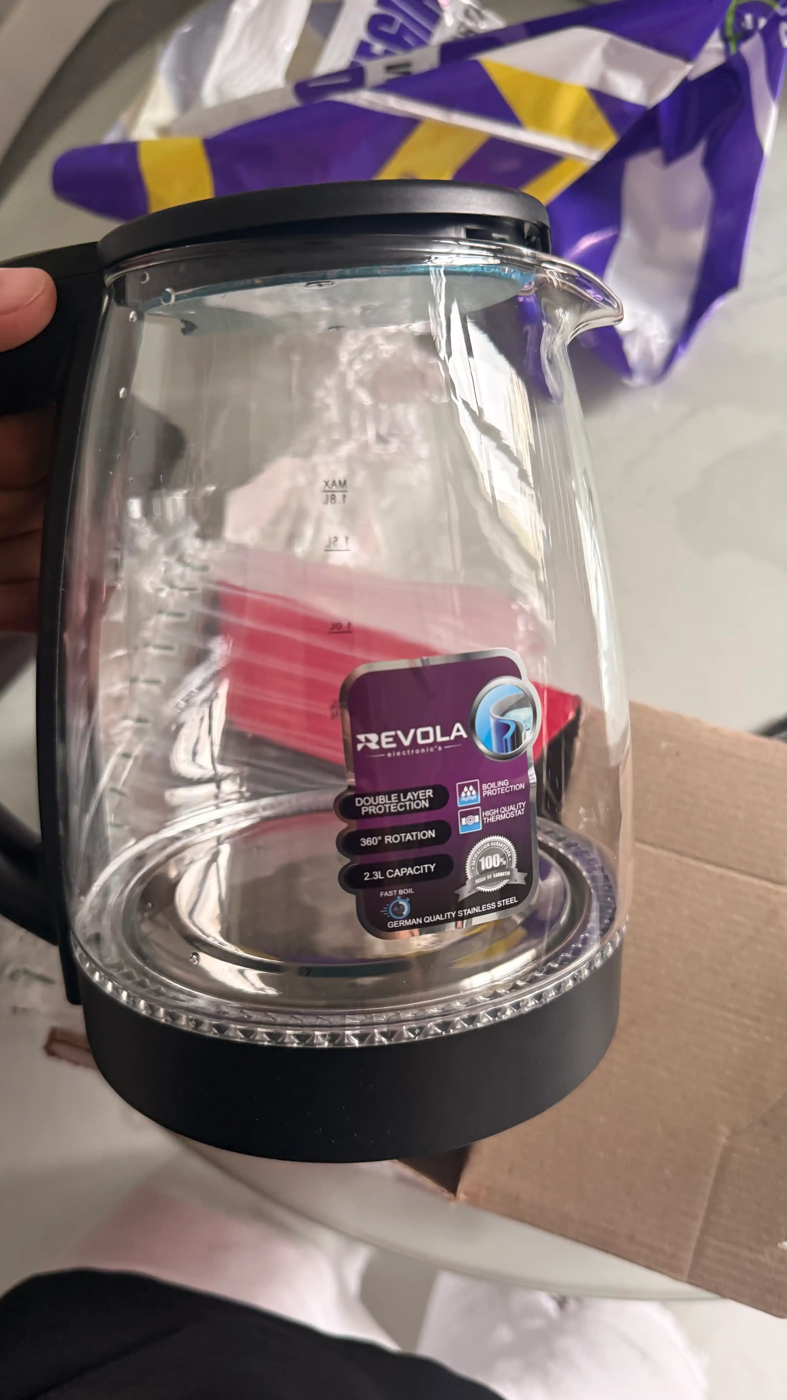 Elektr choynak REVOLA tefal choynaklar 2.3 L  LED, yoritkichli