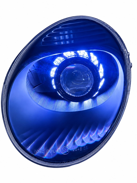Фары Bi-LED для Chevrolet Matiz, Zimmer R50 80W, 3 дюйма, RGB-маска, тюнинг оптика