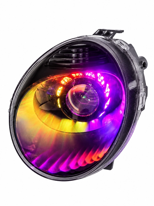 Фары Bi-LED для Chevrolet Matiz, Zimmer R50 80W, 3 дюйма, RGB-маска, тюнинг оптика