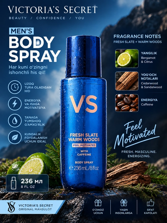 Erkaklar uchun parfyumlangan sprey, erkaklar dezodoranti, parfumlangan  mist - 