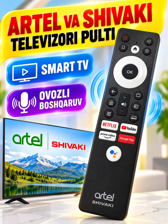 Artel va Shivaki Smart televizorlari uchun pult - 