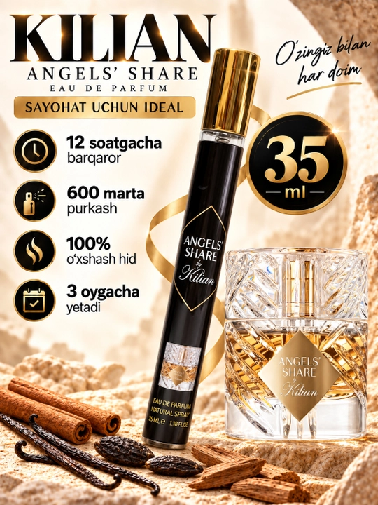 Kilian Angels’ Share Eau de Parfum 35 мл — унисекс, изысканный и привлекательный аромат - 
