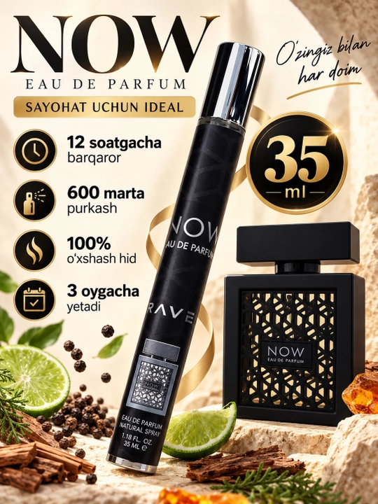 RAWE NOW Eau de Parfum 35 мл — стойкий, современный и привлекательный аромат - 