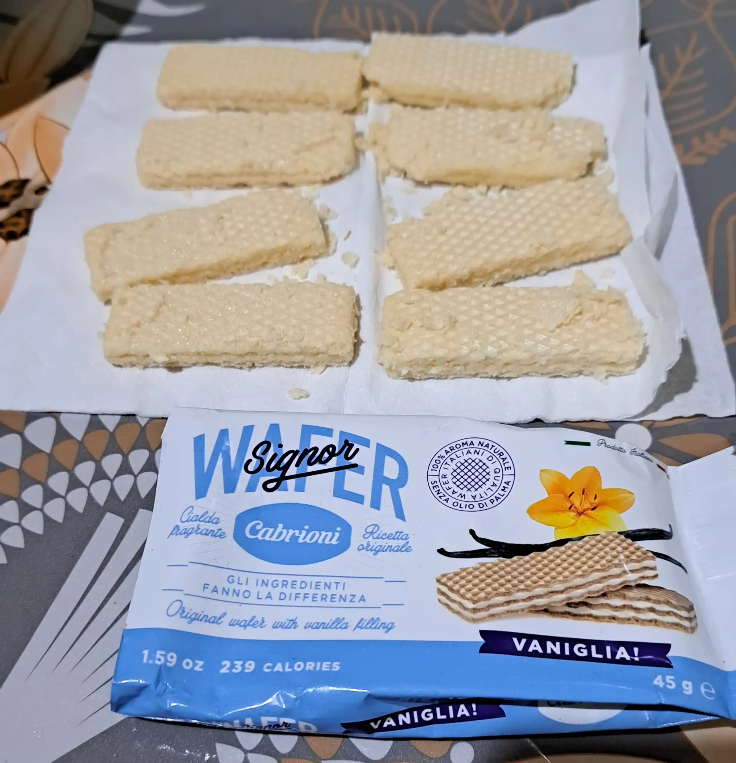 Cabrioni vanilli vafli 45g*20dona (displeyda)