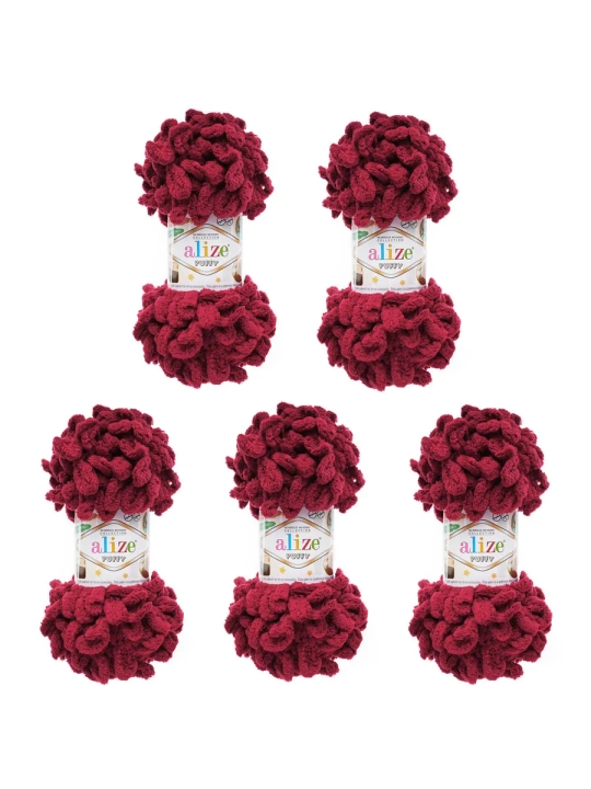 Alize Puffy halqali ip, 100g, 9m, 5 dona