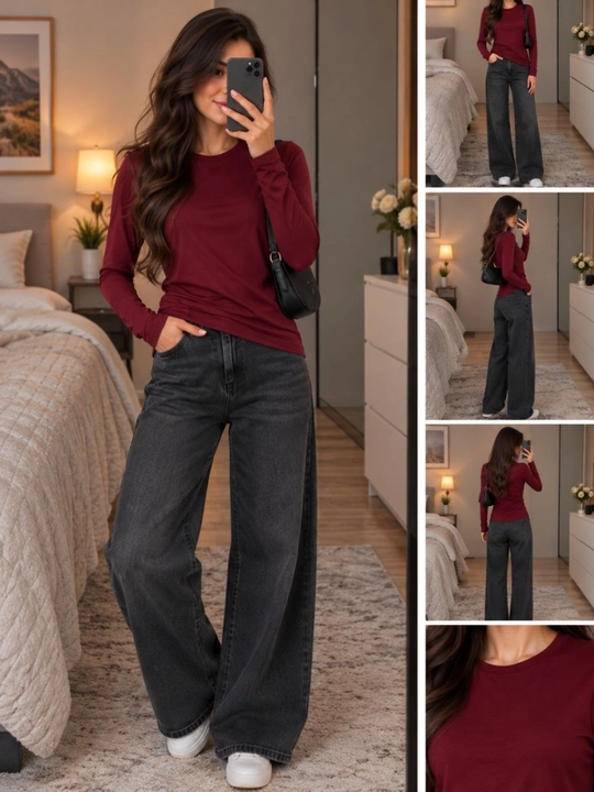 Elegant Fit ayollar uzun yengi - yumshoq mato