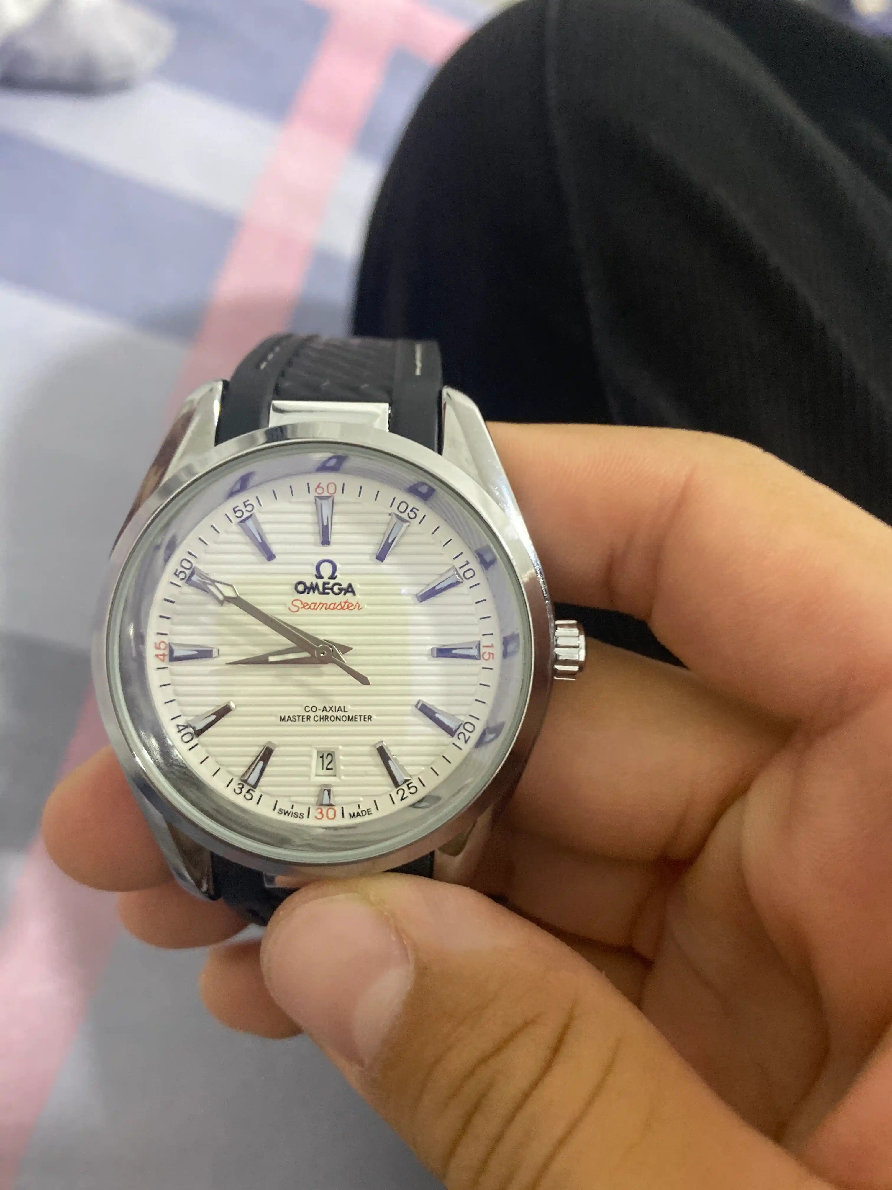 Мужские часы с автоподзаводом, механические, стиль Omega Seamaster