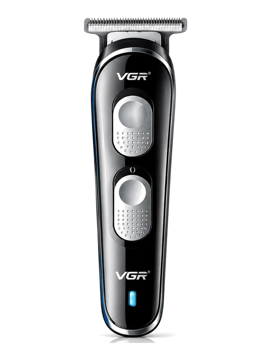 Триммер VGR V-055 для волос и бороды, Т-образное лезвие, зарядка USB, 4 насадки