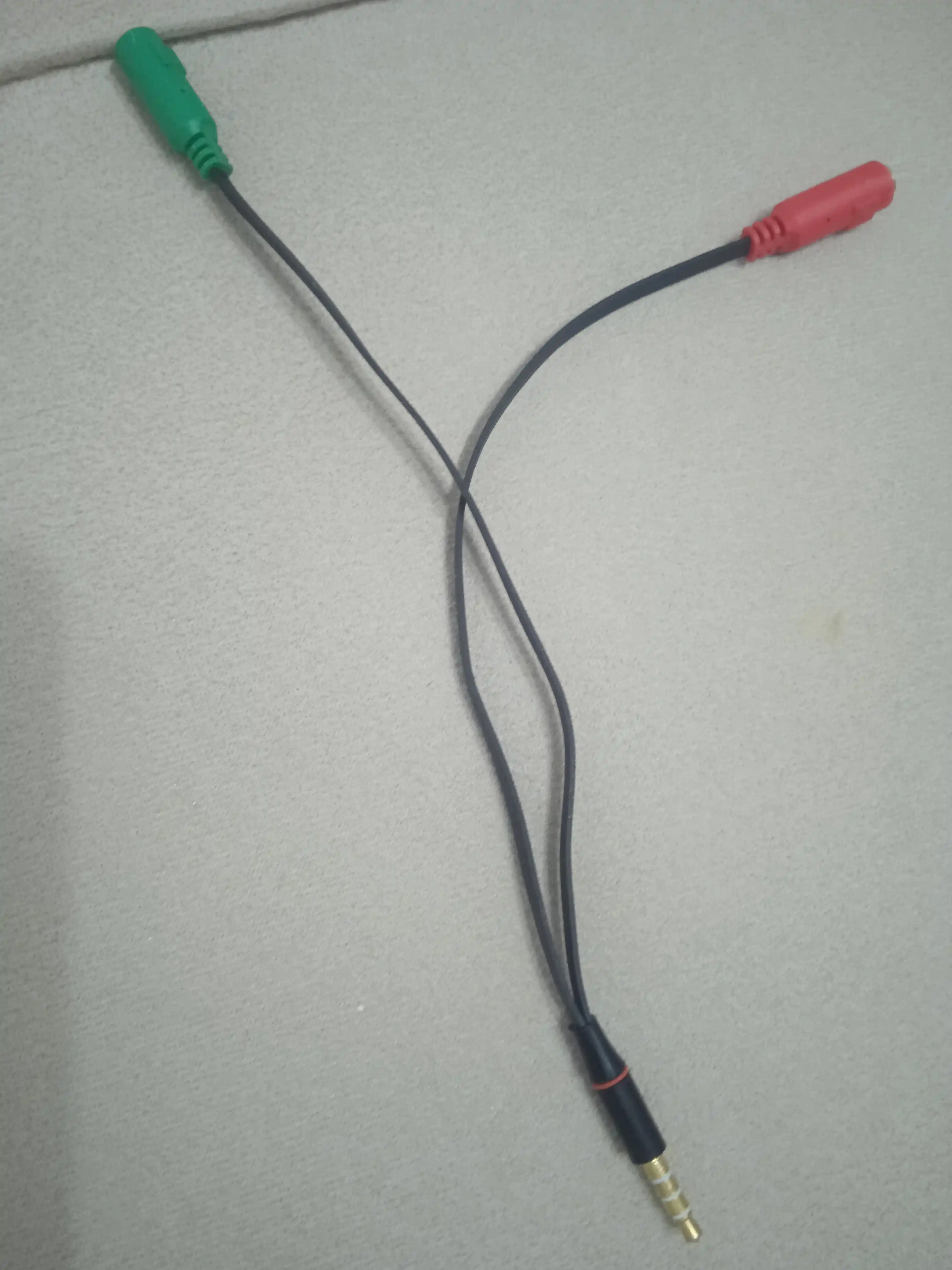 Переходник микрофон + наушники 3.5мм M4pin-2x3.5мм F3pin для телефонов и компьютер
