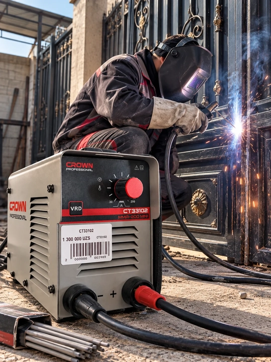 CROWN PROFESSIONAL CT33102 MMA-200 MINI inverterli payvandlash apparati